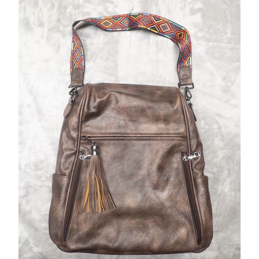 Fadeon Womens Leather Aztec Western Backpack Purse Designer Travel